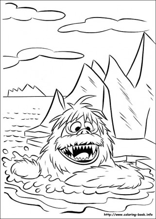 Red-Nosed Reindeer coloring picture