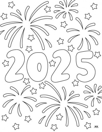 2025 coloring pages