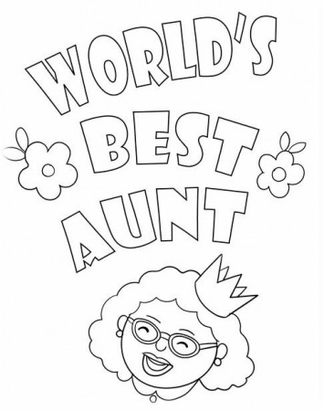 auntie coloring pages