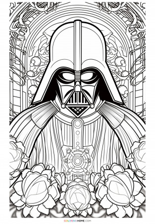 Darth Vader coloring page