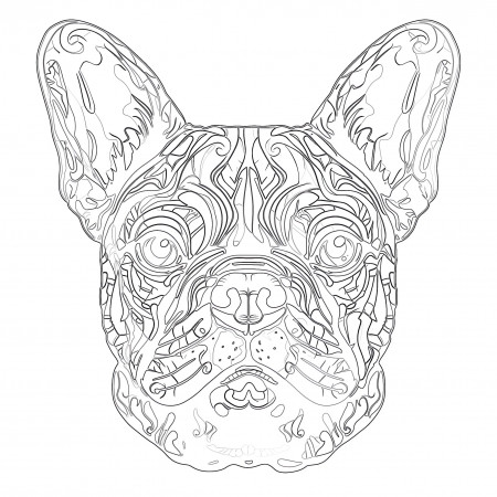 French Bulldog Coloring Page | Coloring ...