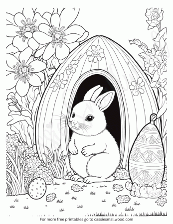 76 Cutest Easter Coloring Pages (Free Printable) - Cassie Smallwood