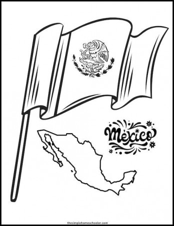 4 Stand Out Mexican Flag Printables & Coloring Pages - The Simple  Homeschooler