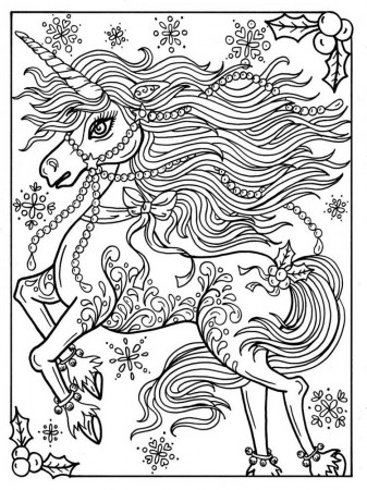 Free Unicorn coloring pages for Adults. Printable to Download Unicorn  coloring pages.