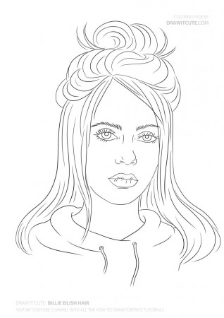 Awesome How To Draw Billie Eilish Easy Tutorial | Ann Chovie