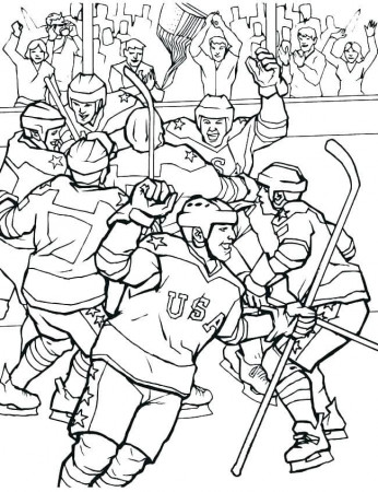 Hockey Coloring Pages | 100 Pictures Free Printable