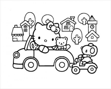 Hello Kitty Coloring Page - 10+ Free PSD, AI, Vector EPS Format Download