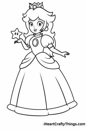 Princess Peach Coloring Pages - Coloring Pages For Kids And Adults