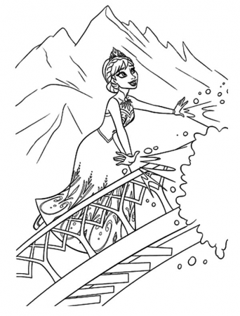 Pin on Elsa Coloring Pages