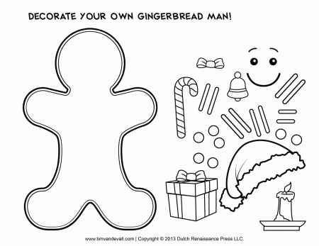 Gingerbread Man Coloring Page (17 Pictures) - Colorine.net | 4769