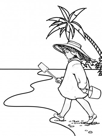 Coloring Pages : Coloring Ideas Beach Colouringirl Bucket And With ...