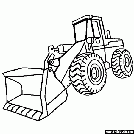 100% Free Trucks and Construction Vehicle Coloring Pages. Color in this  picture of a Front End Loader and ot… | Truck coloring pages, Coloring  books, Coloring pages