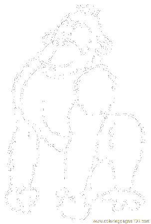 Gorilla06 Coloring Page - Free Gorilla Coloring Pages ...