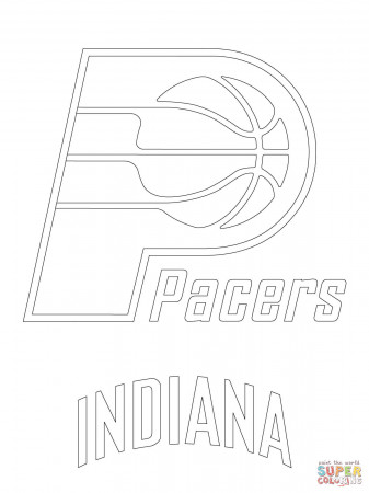 Indiana Pacers Logo coloring page