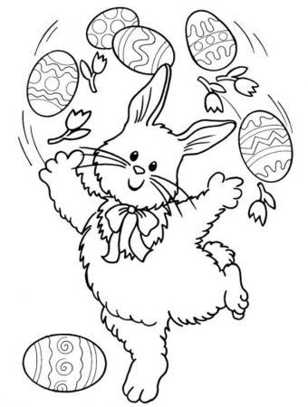 Printable easter-bunny-coloring-pages - Coloringpagebook.com