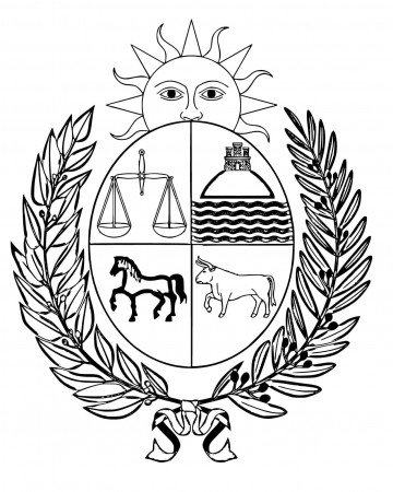 Coat of arms of Uruguay coloring page ...