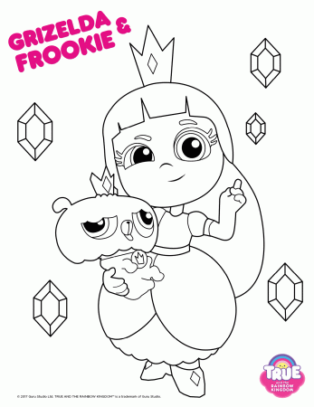 15 Free Printable True And The Rainbow Kingdom Coloring Pages