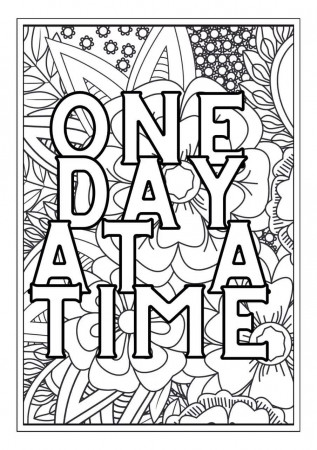 Sobriety Quotes Coloring Pages for ...