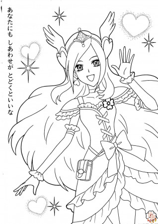 Pretty Cure Coloring Pages Free ...