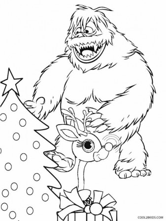 Printable Rudolph Coloring Pages For Kids