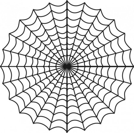 Free Printable Spider Web Coloring ...