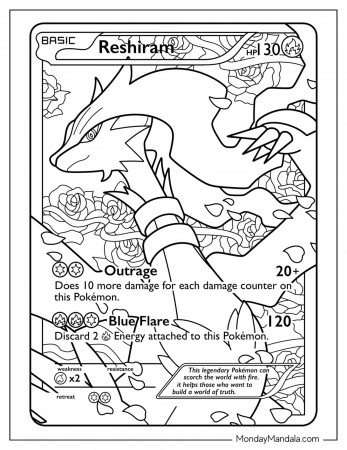 20 Pokemon Card Coloring Pages (Free ...