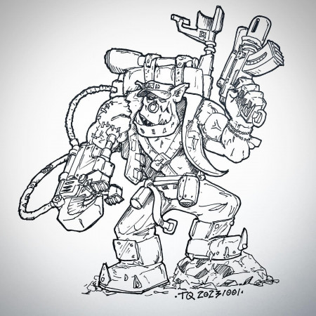 Drawing 31 Orks for Orktober 2023 ...