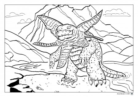 Kaiju Coloring Sheet | SVSLearn Forums