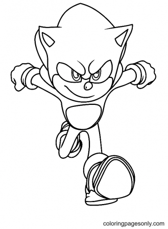 Sonic the Hedgehog 2 The Movie Coloring Pages - Sonic the Hedgehog 2 Coloring  Pages - Coloring Pages For Kids And Adults