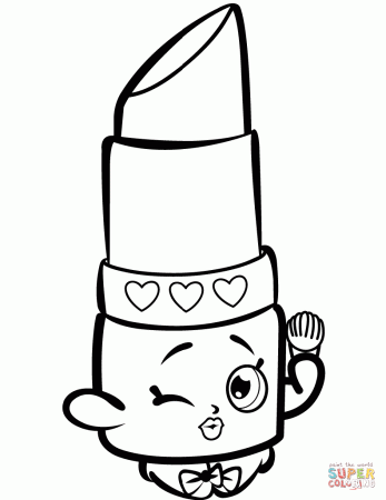 Beauty Lippy Lips Shopkin coloring page | Free Printable Coloring Pages |  Shopkins coloring pages free printable, Shopkin coloring pages, Cupcake coloring  pages