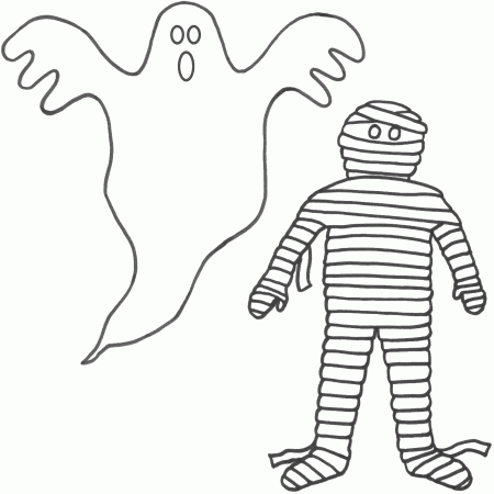 Free Ghost Coloring Pages For Kids Print Preschooling