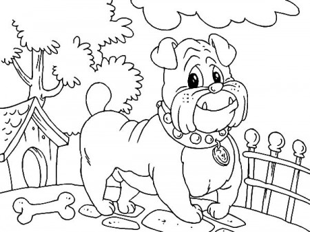 Bulldog Lunch Coloring Pages : Best Place to Color