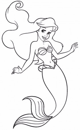 Printable Coloring Pages in 2020 | Mermaid coloring book, Disney ...