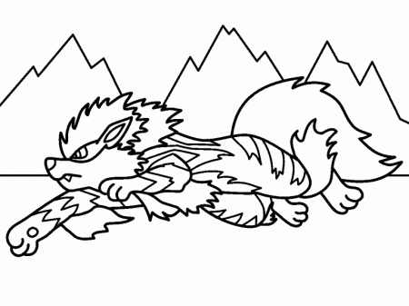 Arcanine Pokemon coloring page - Coloring Pages 4 U