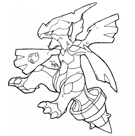 Zekrom pokemon coloring pages
