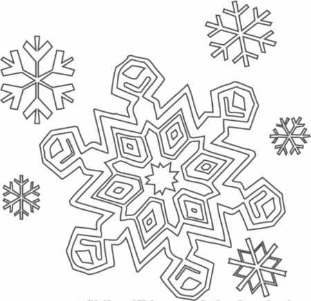 Free Coloring Pages Snowflake Printable Snowflakes Printable ...