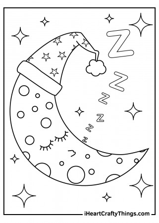 Printable Moon Coloring Pages (Updated 2023)