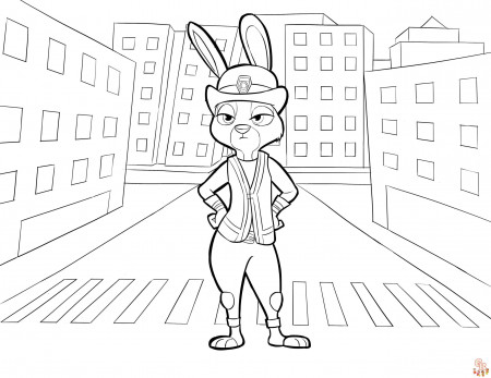 Let Your Imagination Run Wild with Zootopia Coloring Pages
