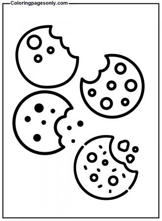 Cookies Coloring Pages - Cookie Coloring Pages - Coloring Pages For Kids  And Adults