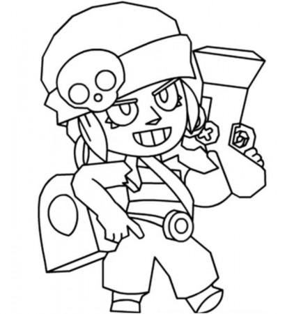 Coloring page Brawl Stars : Penny 27