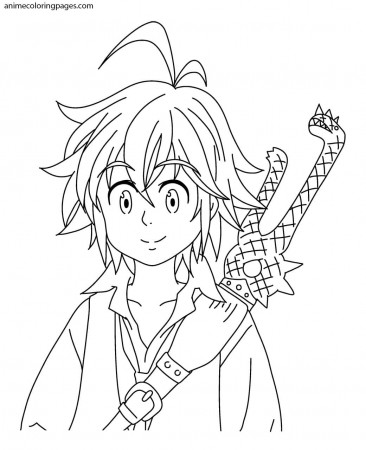 Meliodas Coloring Pages - Free Printable Coloring Pages for Kids
