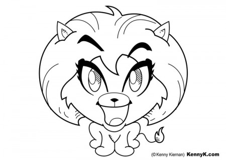 Coloring Page lioness - free printable coloring pages - Img 20047