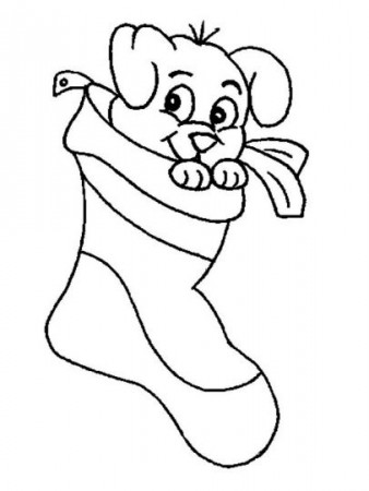 Christmas Stocking Coloring Pages - Part 1