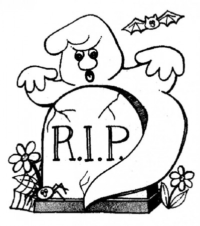 Ghost at the graveyard coloring pages - Letscolorit.com | Halloween coloring  pages, Halloween coloring pages printable, Free halloween coloring pages