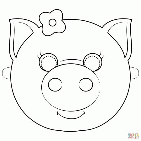 Pig Mask coloring page | Free Printable Coloring Pages