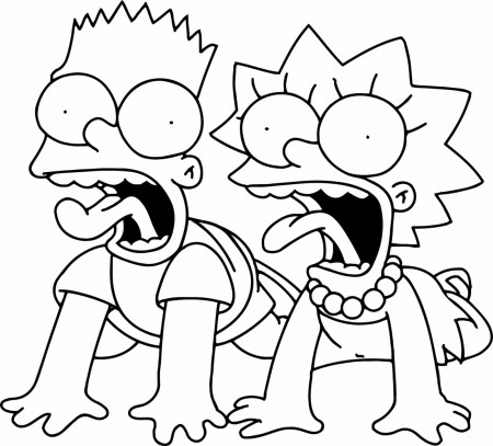 The Simpsons family coloring pages free to print