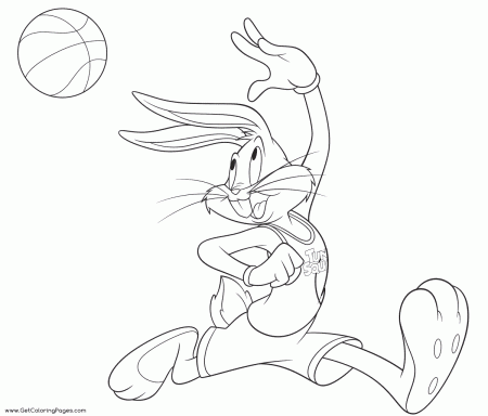 Bugs Bunny Basketball Coloring Pages - Get Coloring Pages