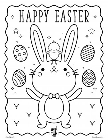 Printable Coloring Page: Easter - Crate&Kids Blog