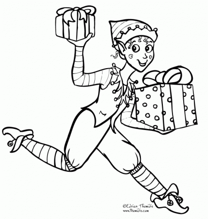 girl elf coloring pages - Clip Art Library