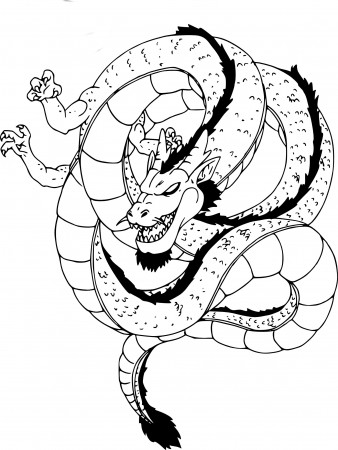 Dragon Shenron From Dbz coloring page - free printable coloring pages on  coloori.com